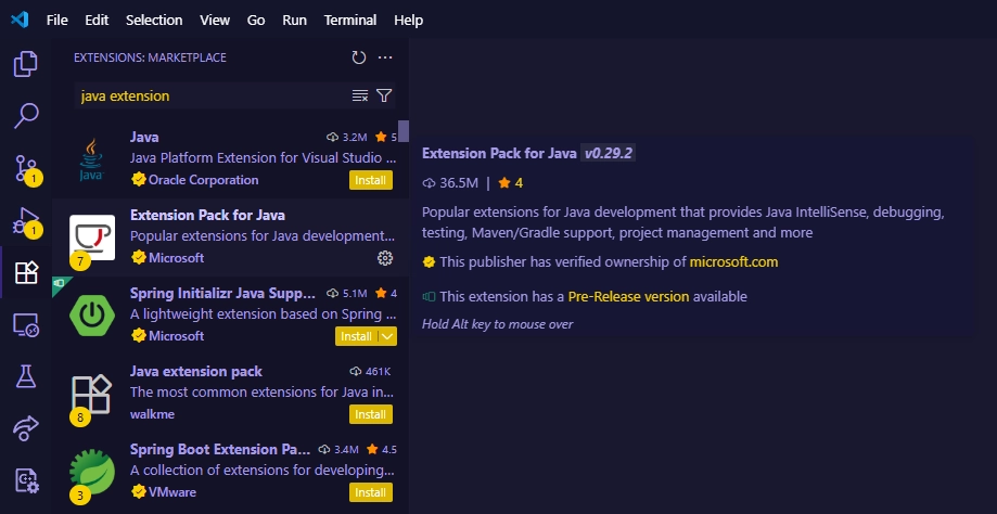 vs code download screen